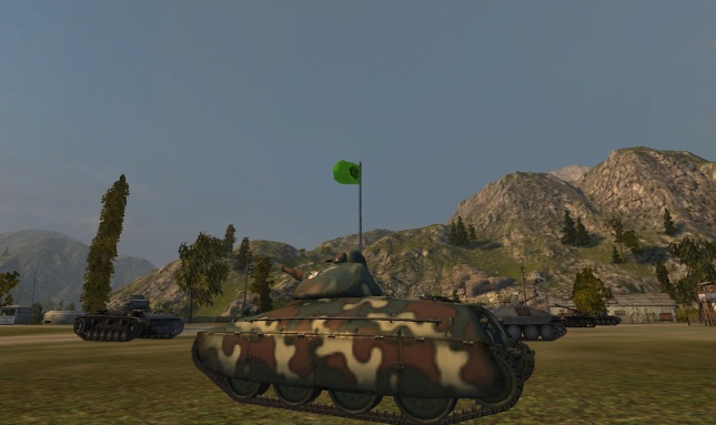 Aqui el AMX 40 a la salida de una batalla